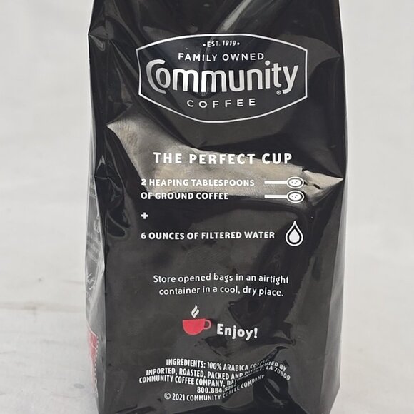 2 PACK Community Coffee Dark & Bold Intense Blend Dark Roast Ground Coffee 12 Oz - Picture 6 of 6